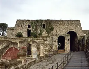 Urbanism Prints: Italy. Pompeii. Marina Gate
