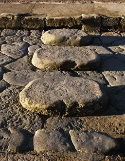 Zebra Prints: Italy. Pompeii. Pedestrian crossing at Via della Fortuna