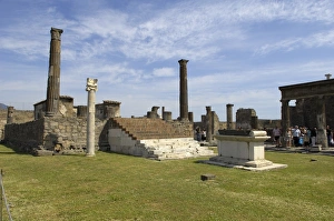 Poempeiians Collection: ITALY. Pompeii. Temple of Apollo. Roman art. Early