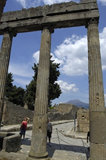 Poempeiians Collection: ITALY. Pompeii. Theater street. Roman art. Early