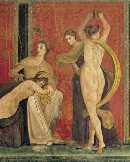 Mysteries Collection: ITALY. Pompeii. Villa of Mysteries. Scenes of