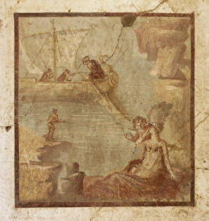 Campania Collection: Italy. Pompeii. Villa of the Vettii. 1st AD century. Fresco