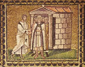 Nave Prints: ITALY. Ravenna. San Apollinare Nuovo. Judas remorse