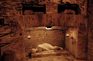 Italy. Rome. Catacombs of Callixtus