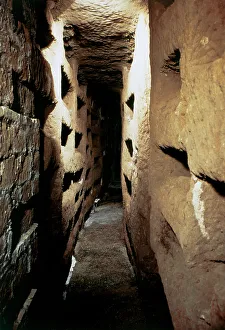 Italy. Rome. Catacombs of Callixtus