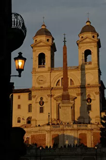 Italy. Rome. The church of the Santissima Trinita dei Monti