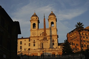 Images Dated 17th March 2009: Italy. Rome. The church of the Santissima Trinita dei Monti