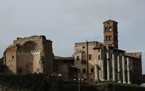 Campanile Prints: Italy. Rome. Church of St Frances of Rome (Santa Francesca R