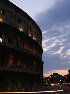 Italy. Rome. The Colosseum. 1st century A. C. Nocturnal view