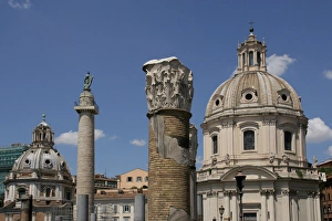 Appollodorus Gallery: Italy. Rome. Forum of Trajan. Trajans Column, ruins of Basi