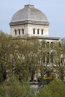 Italy. Rome. Great Synagogue of Rome, 1901-1904. Exterior
