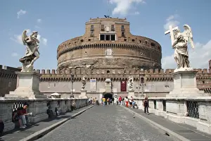 Mausoleum Prints: Italy. Rome. Mausoleum of Hadrian, usually known as the Cast