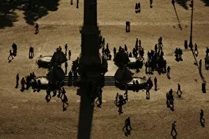 Images Dated 17th April 2009: Italy. Rome. Piazza del Popolo. People at sunset