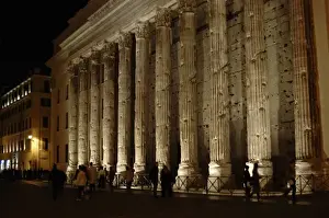 Italy. Rome. Temple of Hadrian or Hadrianeum. Year 145. Nigh