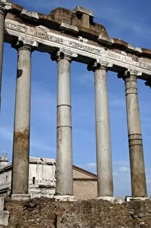Images Dated 3rd April 2009: Italy. Rome. Temple of Saturn