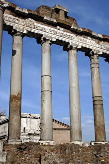 Images Dated 3rd April 2009: Italy. Rome. Temple of Saturn