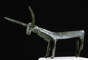 Archeological Collection: Italy. Sardinia. Nuragic civilization. Statuette of a bull