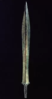 Archeological Collection: Italy. Sardinia. Nuragic civilization. Sword. Bronze. 9th-8t