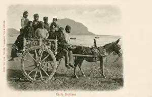 Italy - Sicilian Donkey Wagon (Carro)