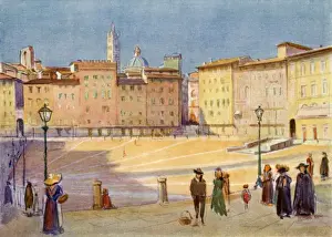 Segments Prints: Italy / Siena Campo 1910