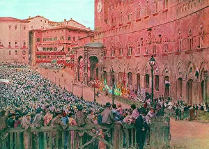 Images Dated 30th July 2015: Italy / Siena Palio 1913
