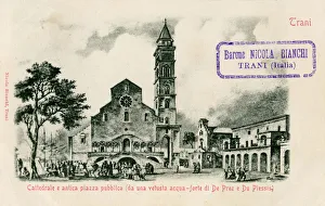 Etching Gallery: Italy - Trani - Cathedral and the Public Square