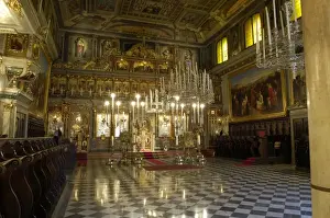 Trieste Prints: ITALY. Trieste. Interior of the Greek-orthodox