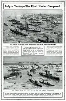 Versus Prints: Italy v. Turkey, rival navies compared, by G. H. Davis