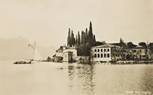 Pension Prints: Italy - view of San Vigilio