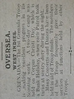 Item from The Scout newspaper