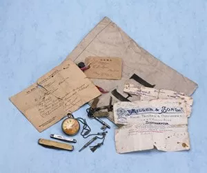 Torn Collection: Items belonging to Edmond Stone, Steward on Titanic