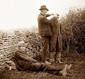 Itinerant Prints: Itinerant barber, Victorian period