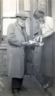 Thread Prints: Itinerant doorstep peddlar / seller of accoutrement for sewing