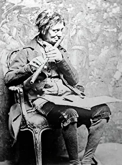 Itinerant Prints: An itinerant Irish flute player, Victorian period