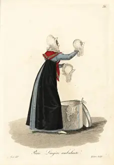 19thcentury Prints: Itinerant seamstress, Paris, early 19th century