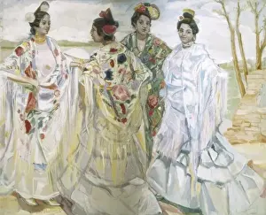 Shawls Prints: ITURRINO, Francisco (1864-1924). Women with shawls