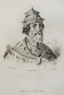 Vernier Prints: Ivan IV Vasilyevich (1530-1584), known as Ivan the Terrible