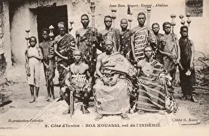 Bearer Prints: Ivory Coast, West Africa - Boa Kouassi King of Agni N denian