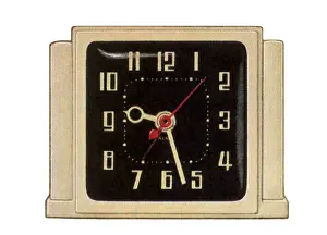 Households Prints: Ivory Desk Clock Date: 1950
