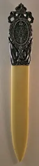 Ivory paper knife with a silver handle - WWI