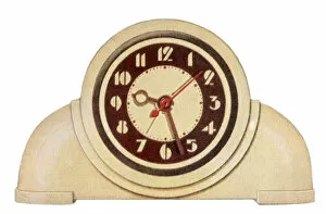 Arched Gallery: Ivory Round Clock Date: 1950