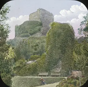 Ivy Clad Prints: Ivy-clad Medieval Castle Ruin (unknown location)