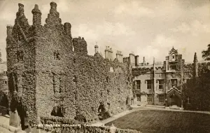 The ivy-clad walls of Sidney Sussex College, Cambridge