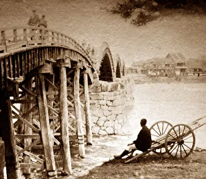 Iwakuni Prints: Iwakuni Bridge, Japan - pre 1900