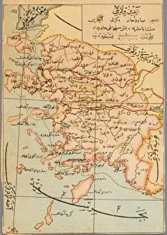 Coast Line Prints: Izmir Region of Turkey - Map