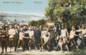 Wrestlers Prints: Izmir (Smyrna) - Turkish Wrestlers