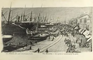 Izmir, Turkey - Activity on the quayside