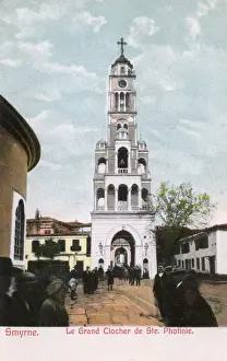 Orthodox Prints: Izmir, Turkey - Belltower, Orthodox Cathedral of Agia Fotini
