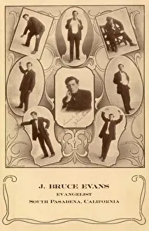 Evans Prints: J Bruce Evans, Evangelical Preacher, California, USA