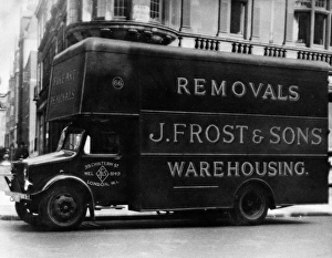 Welbeck Gallery: J Frost & Sons, removals lorry, London
